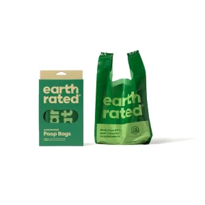 Earth Rated 120 Poop Bags Easy-Tie Handle Unscented
