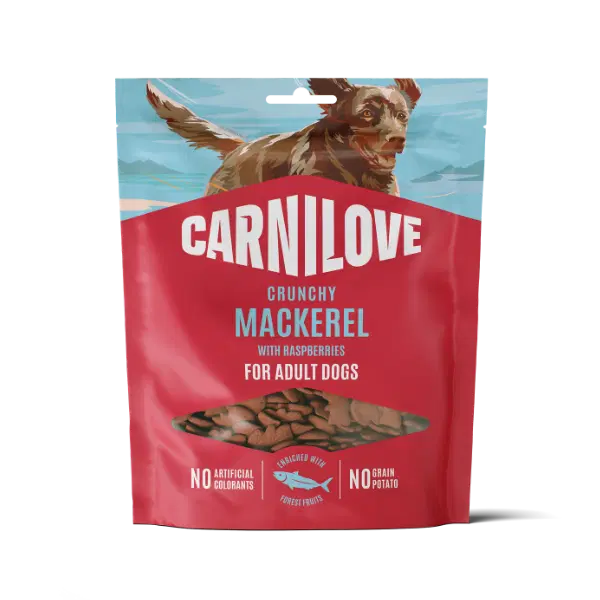 Bag-Front-Crunchy-Dog-Treat-Mackerel-with-Raspberries
