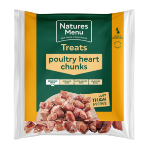 Natures Menu Poultry Heart Chunks 1kg